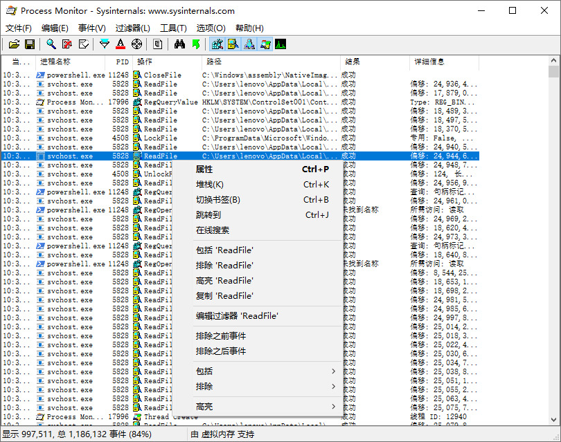 Process Monitor(初级 Windows 监督东西)v3.60汉化版8302,process,monitor,初级,windows,监督