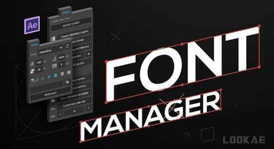 AE剧本-英笔墨母誊写MG动绘 Font Manager 2.0.1   利用教程4176,