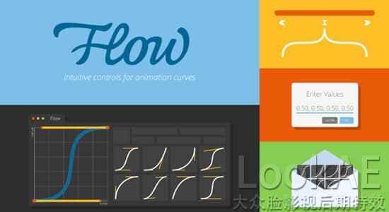 AE剧本-枢纽帧缓进缓出直线调理东西 Flow v1.4.2 Win/Mac兼容AE 20225420,