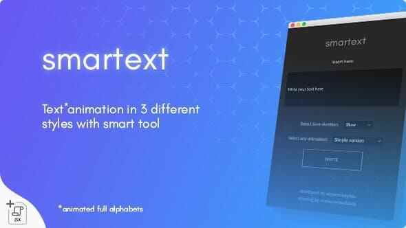 AE剧本-智能笔墨题目动绘天生器 Smartext  Animated Text Tool7659,