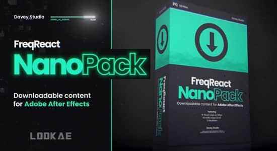 AE模板-音频可视化视觉殊效动绘 FreqReact Nano Pack for After Effects1191,ae模板,模板,音频,可视,可视化