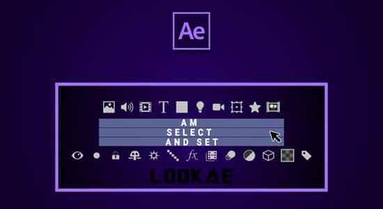 AE剧本-快速挑选图层修正属性 AM Select And Set V1.0.17367,剧本,快速,快速挑选,挑选,图层