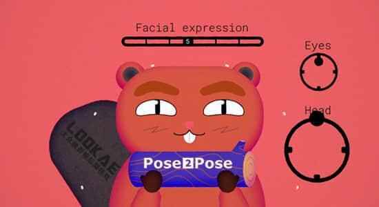 AE剧本-卡通人物脸部绑定MG动绘建造东西 Pose2Pose V1.1.0   利用教程1050,