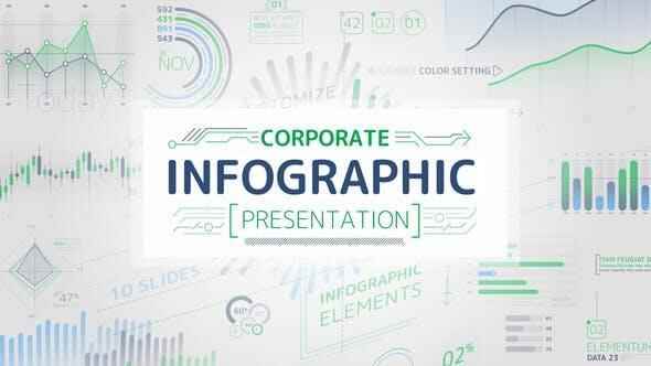 AE模板-222个公司企业商务数据疑息图表展现动绘 Corporate Infographic Presentation3568,ae模板,模板,公司,公司企业,企业