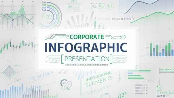 AE模板-222个公司企业商务数据疑息图表展现动绘 Corporate Infographic Presentation1730,ae模板,模板,公司,公司企业,企业