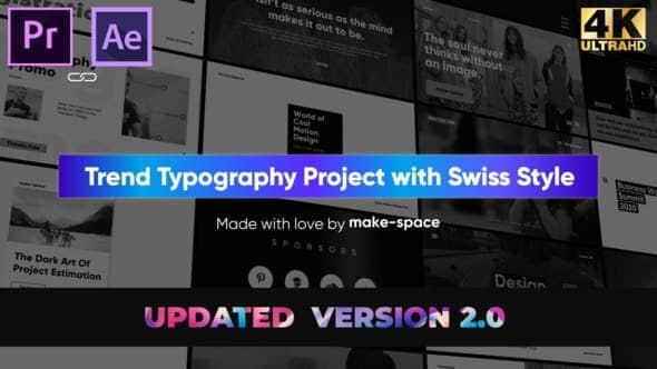 AE/PR预设模板-44个时髦笔墨题目排版设想动绘 Swiss Typography Pack5274,预设,模板,时髦,尚文,笔墨