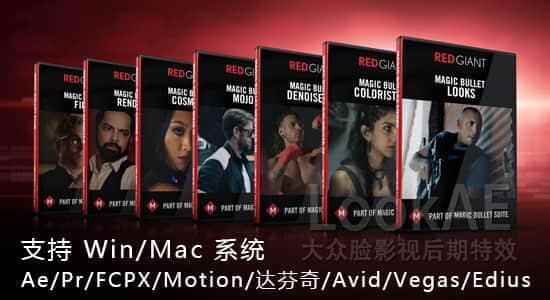 白伟人降噪磨皮好颜调色插件套拆Red Giant Magic Bullet Suite v13.0.15 Win/Mac4471,伟人,降噪,磨皮,好颜,调色