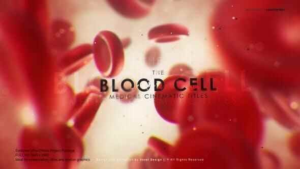 AE模板-医疗死物血白细胞图文引见收场 Red Blood Medical Opener9562,