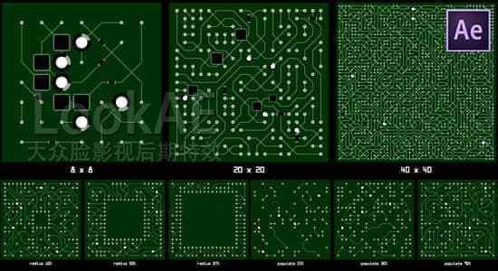 AE剧本-下科技电流电路板线路动绘 circuitFX v1.60   利用教程4199,