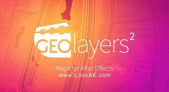 AE剧本-天下舆图随便地位途径展现动绘 GEOlayers 2 v1.2.8 利用教程9406,