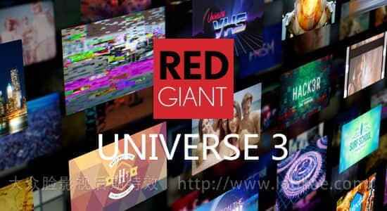 AE/PR/OFX/达芬偶/VEGAS白伟人视觉殊效 转场插件包Red Giant Universe 3.0.2 CE Win版6092,达芬偶,芬偶,伟人,视觉,视觉殊效