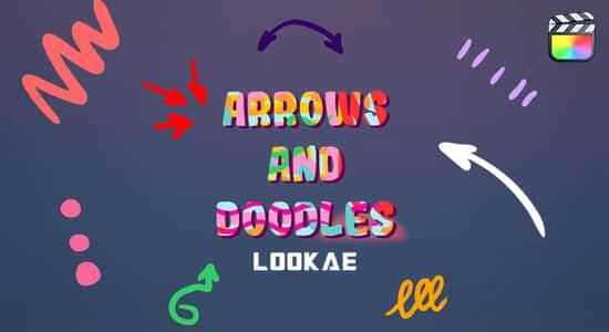 FCPX插件-40个脚画线条涂鸦箭头图形动绘 Arrows And Doodles Animations2125,fcpx,插件,脚画,线条,涂鸦