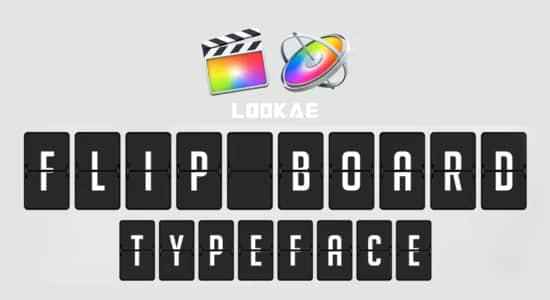 FCPX插件-数字英笔墨母转动翻转翻页动绘 Flip Board  Animated Typeface4645,fcpx,插件,数字,英文,英笔墨母