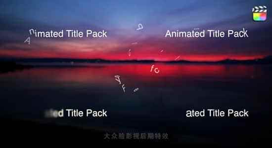 FCPX插件-27个缓进缓出静态笔墨题目根本字幕 Animated Title Pack8106,fcpx,插件,出动,静态,笔墨