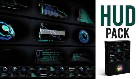 FCPX插件-20个将来科技感HUD疑息图表元素动绘 HUD Elements Pack7696,fcpx,插件,将来,将来科技,去科