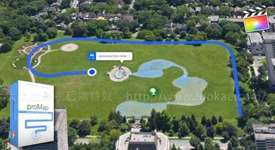 FCPX插件-舆图导航路路活动轨迹地位坐标所在标注动绘东西 ProMap  利用教程1757,fcpx,插件,舆图,导航,导航路