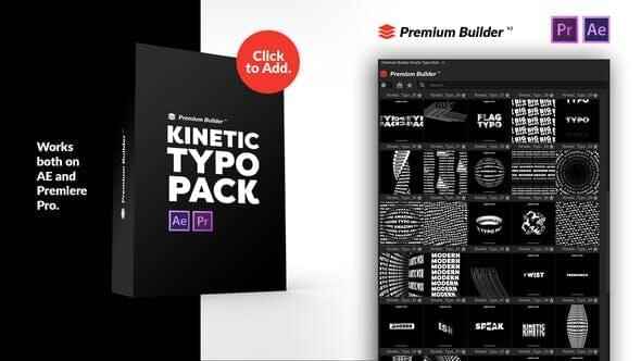 AE/PR剧本预设-130种酷炫创意笔墨题目静态排版预设 Kinetic Typography Pack5164,