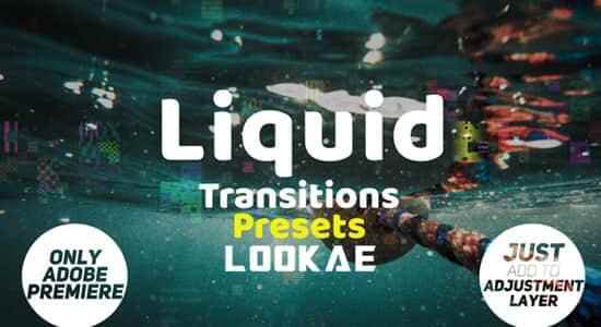 PR预设-15种液体形变光滑弹跳转场结果 Liquid Transitions Presets8438,