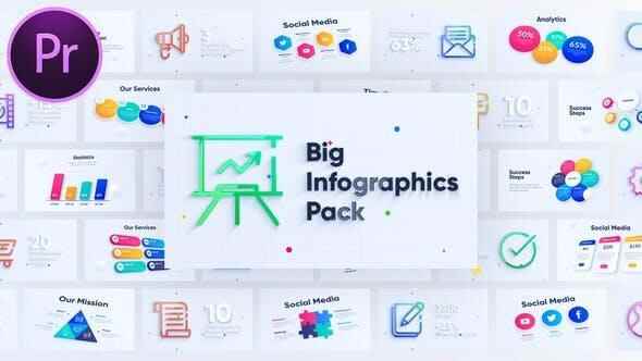 PR模板-90种彩色量感企业商务疑息图表动绘元素包 Corporate Infographics Charts Pack6759,模板,彩色,量感,企业,商务