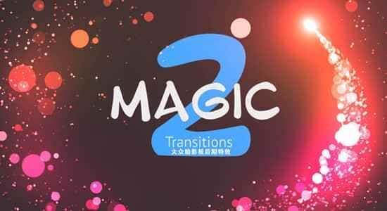 PR模板-25个唯好标致邪术粒子转场过渡预设 Magic Transitions 23969,