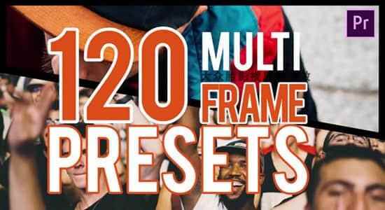 Premiere预设-120种多绘换拼揭分屏预设 Multiframe Presets7468,premiere,预设,拼揭,分屏