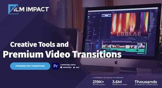 最受欢送六类58个PR殊效转场插件开散包FilmImpact Premium Video Transitions V4.7.2 CE Win9102,受欢送,欢送,六类,58,殊效