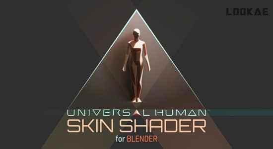 Blender插件-三维人像皮肤材量着色器 Universal Human Skin Shader V1.01621,