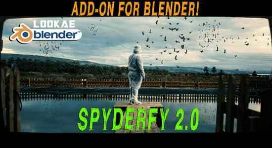 Blender插件-群体粒子动绘模仿殊效 Spyderfy V2.5  Boid Systems Add-On1111,
