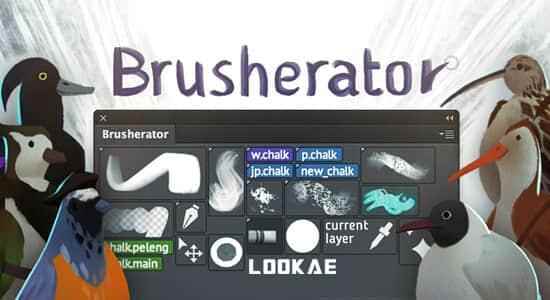 PS插件-笔刷预设行动办理掌握里板 Brusherator 1.89571,