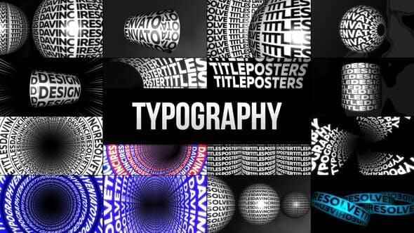达芬偶模板-65个创意海报笔墨题目排版宣扬动绘 Typographic Kinetic Posters  Titles4084,达芬偶,芬偶,模板,创意,创意海报