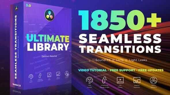 达芬偶模板-1850个转场过渡LUTS调色音效视频素材预设包 Seamless Transitions for DaVinci Resolve2876,达芬偶,芬偶,模板,转场,过渡