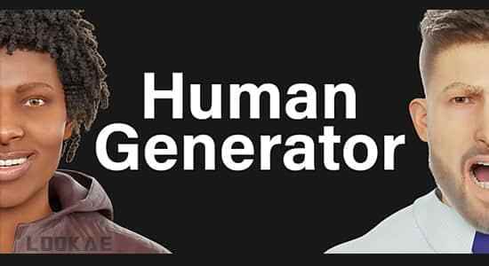 Blender插件-三维人物模子天生器 Human Generator V1.03229,blender,插件,三维,三维人,维人