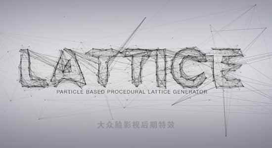 PS插件-科技感三维面线粒子网格构造天生器 Lattice v1.1 Win9054,插件,科技,科技感,三维,面线