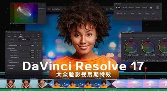 达芬偶调色硬件免费版 DaVinci Resolve 17.0b4   Studio专业正版 Win/Mac/Linux5130,
