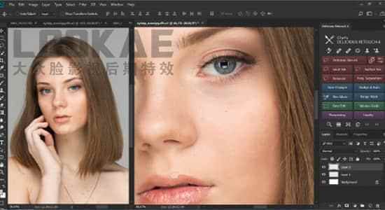 Photoshop插件-人像磨皮好容好颜PS插件 Delicious Retouch Panel v4.1.3 Win/Mac 利用教程4514,