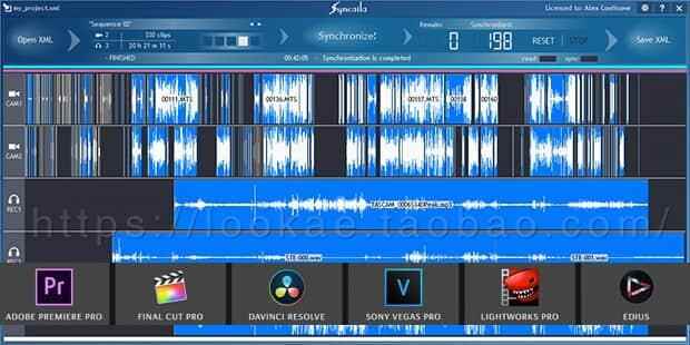 多机位主动对视频音频同步东西 Syncaila 2.1.0 Win/Mac版硬件3089,