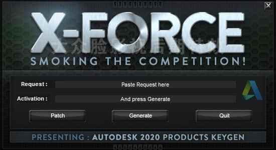 Autodesk 2020 齐系列硬件 XForce V2 Win/Mac注册机 硬件稀钥3648,