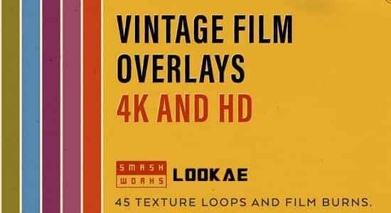 4K视频素材-46个复古影戏胶片噪面颗粒刮痕动绘 Vintage Film Overlays4432,视频,视频素材,素材,复古,影戏