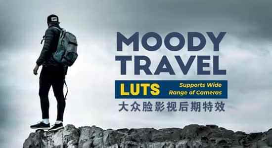 30组户中游览玩耍VLOG记载LUTs调色预设 Moody Travel LUTs6214,30,户中,户中游览,游览,止游