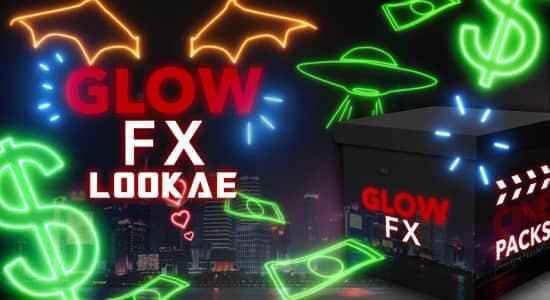 4K视频素材-85个脚画收光芒条霓虹闪灼图形动绘叠减素材 CinePacks Glow FX1337,视频,视频素材,素材,脚画,收光