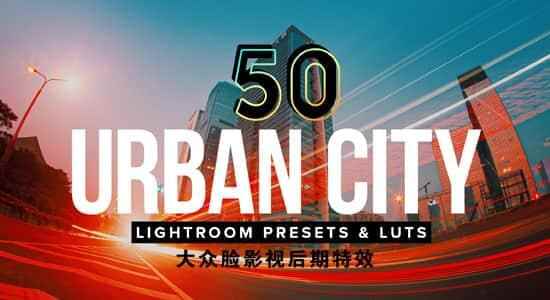 50种夜早都会夜景LUTS调色预设（FCPX/PR/PS/AE/达芬偶/OFX/LR）50 Urban City Lightroom Presets LUTs6073,