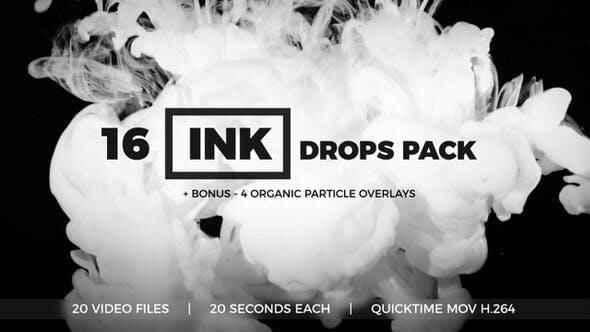 视频素材-16个烟雾火朱殊效动绘视频素材 Ink Drops Pack4546,视频,视频素材,素材,烟雾,雾火