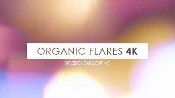 视频素材-16个动感闪灼炫光动绘4K视频素材 Organic Flares987,