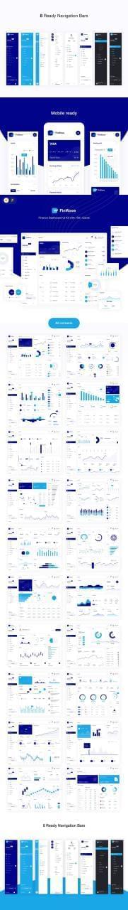繁复年夜气鼓鼓的金融财政仪表板网页模板UI东西包免费下载[Sketch/Figma]5213,