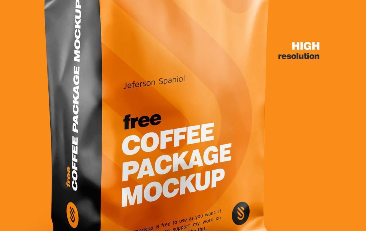 咖啡包拆 Coffee Package Mockup PSD1745,咖啡,包拆,coffee,package,一款