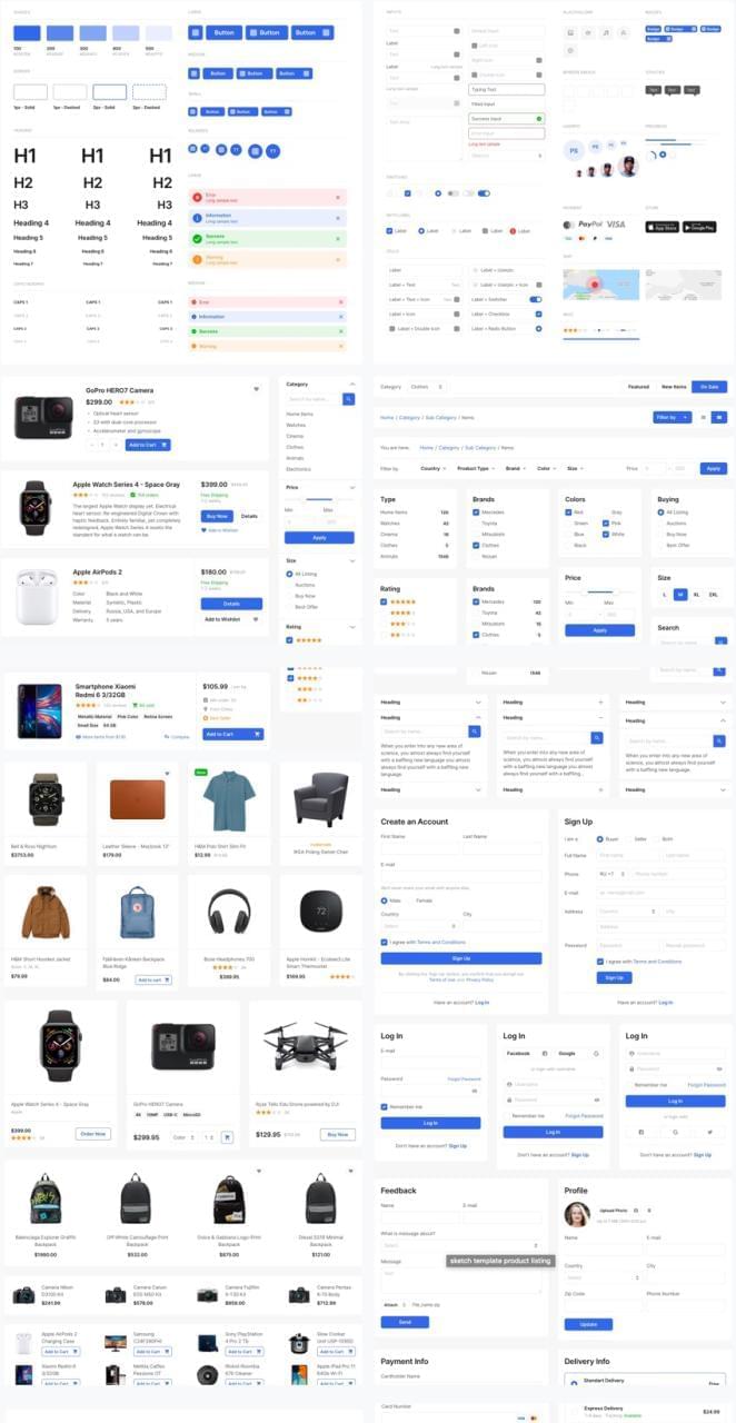 电子商务 E-commerce UI Kit2137,电子,电子商务,子商,商务