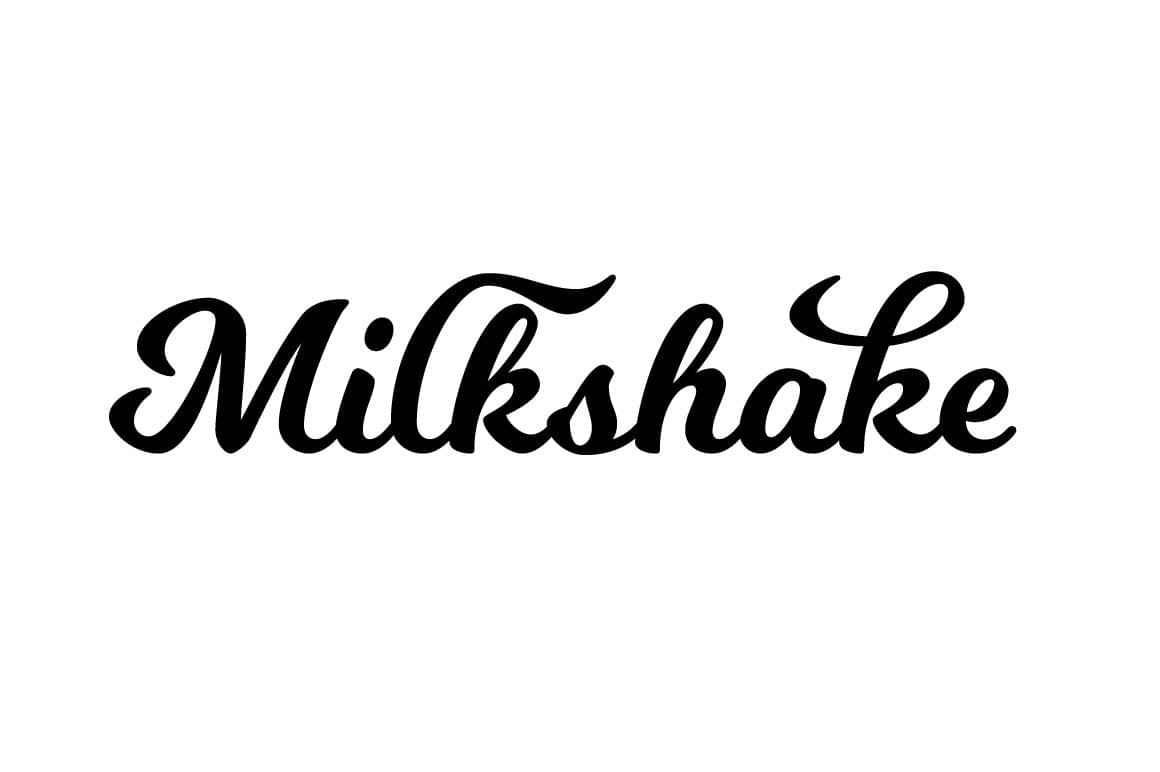 FREE Milkshake Font2258,free,milkshake