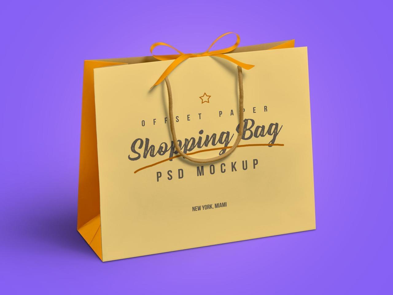 购物袋 Shopping Bag Mockup PSD5580,