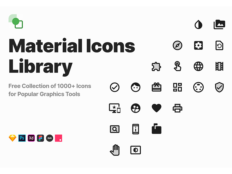 一套免费图标库 Material Icons Library1374,