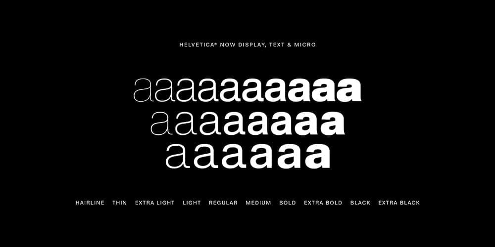 Helvetica字体推出新成员Helvetica Now!9095,